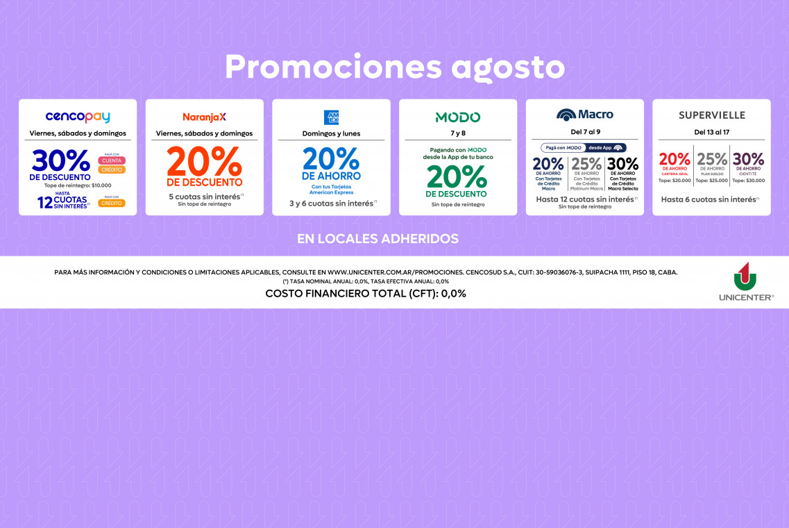 Promociones agosto